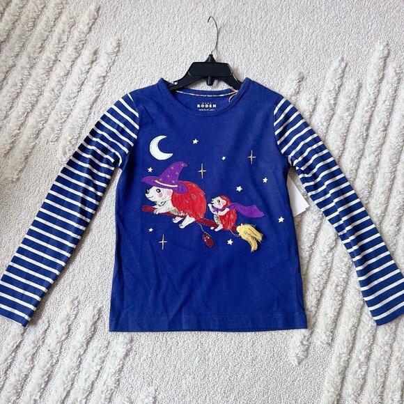 Mini Boden Halloween Twirly Shirt Starboard Blue Nutcracker Boy/ Girl 6Y- 7Y NEW - Picture 2 of 4